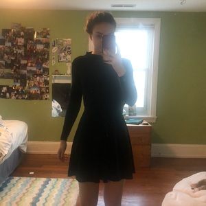 american apparel velvet dress